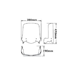 Parabrisas con guardamanos BMW f650gs 04-07 Â· 2